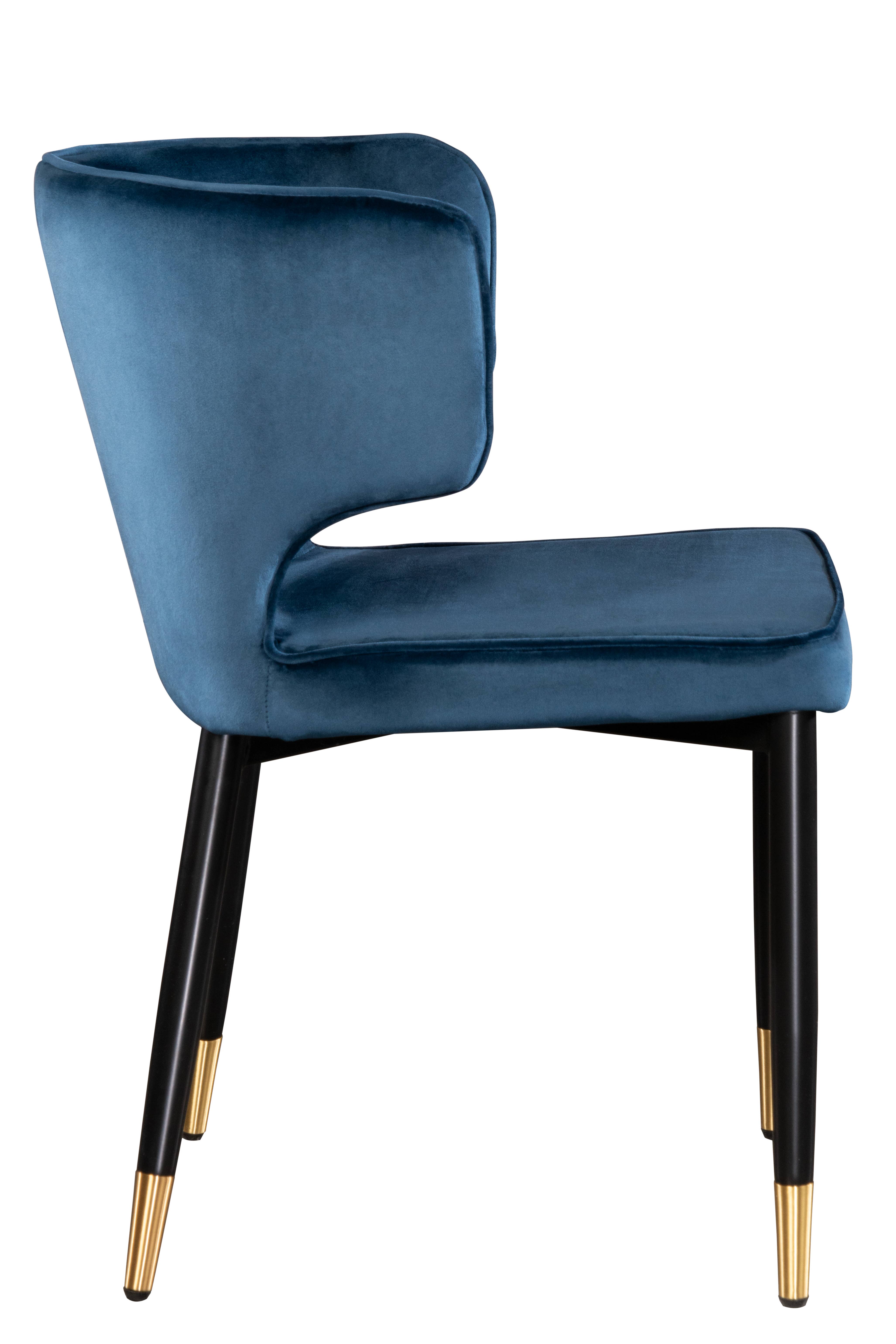Statements by J - Wholesale Chair - Kayla Curved Upholstered Velvet  Dining Chair2