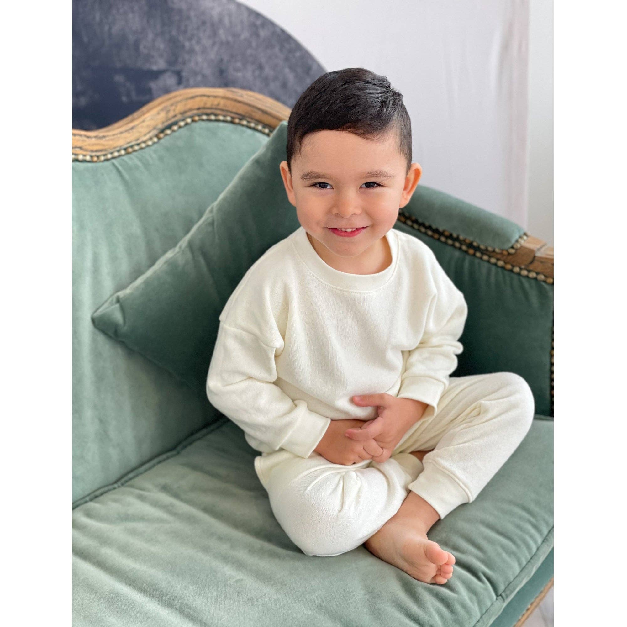 Blanco Antiguo Conjunto unisex de sudadera y pantalón de chándal - Blanco antiguo de venta al por mayor en Faire2