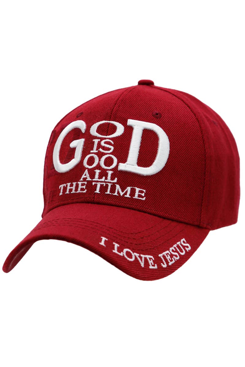 Cap Zone – wholesale Baseball cap – Women's – God is Good All The Time I Love Jesus Baseball Cap10