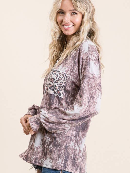 Moonshot Clothing - Wholesale Tunic - Women's - MST1780-Make Mine Leopard Tunic2