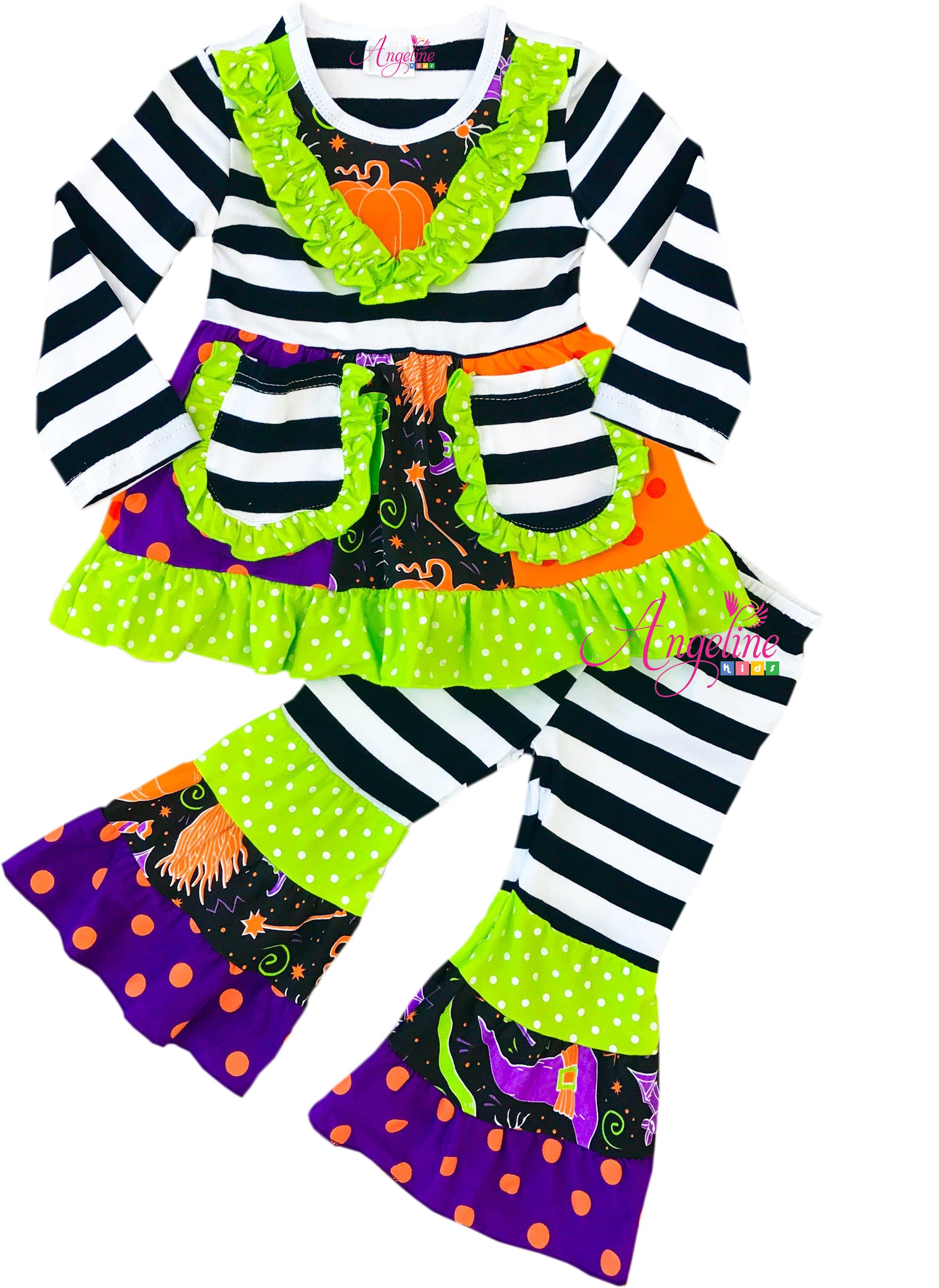 Angeline Kids - Venta al por mayor Conjunto de camiseta y pantalón - Niños - LIQUIDACIÓN 50 piezas Conjuntos y Camisetas de Otoño Halloween Más Vendidos9