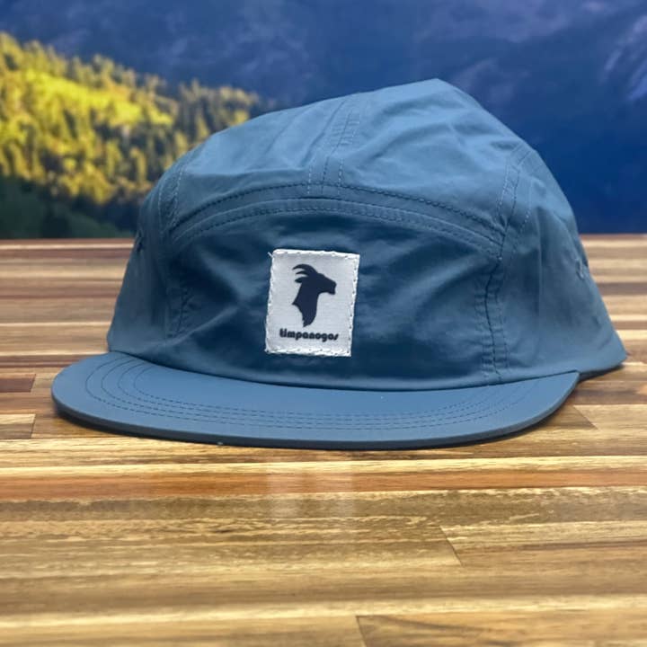 Timpanogos Hiking Co. - Wholesale Flat-brimmed cap – Unisex - 5-panel Water-Repellant Nylon Camp Hats - GOAT (Timpanogos)1