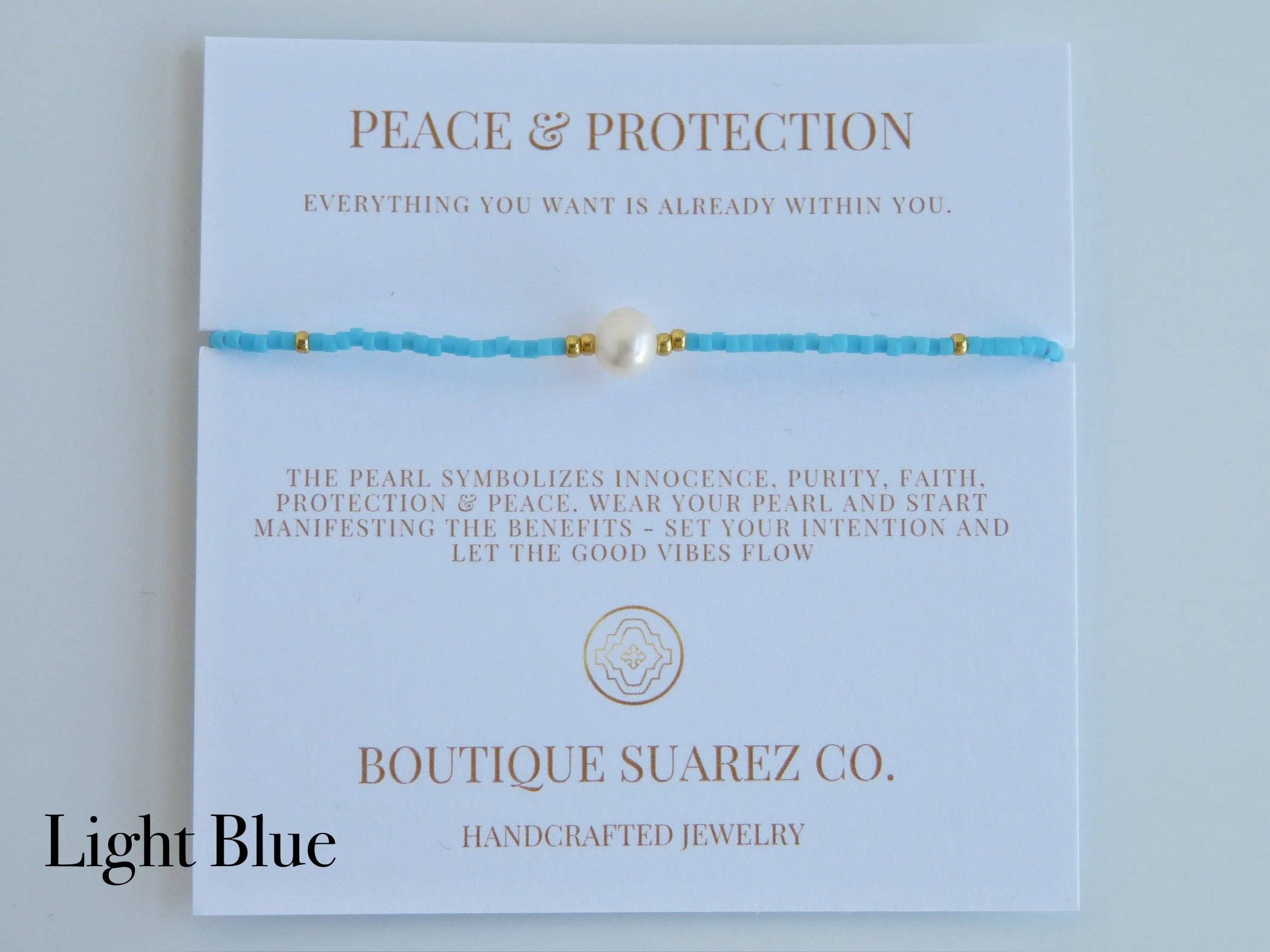 Boutique Suarez Co. - Wholesale Beaded Bracelet - Manifest Peace - Pearl Bracelet10