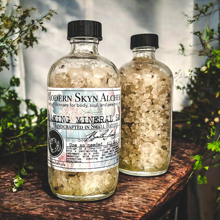 Soaking Mineral Salts for wholesale by Modern Skyn Alchemy LLC.