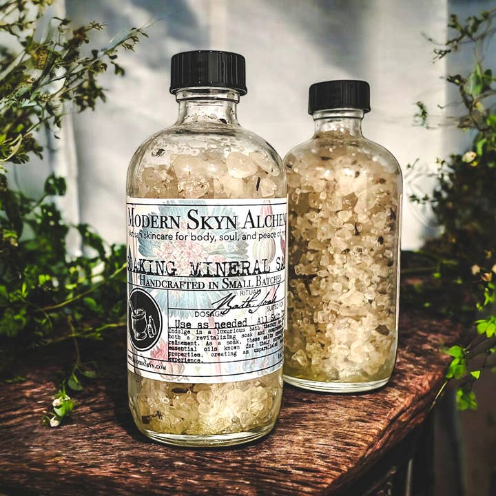 Soaking Mineral Salts for wholesale by Modern Skyn Alchemy LLC.