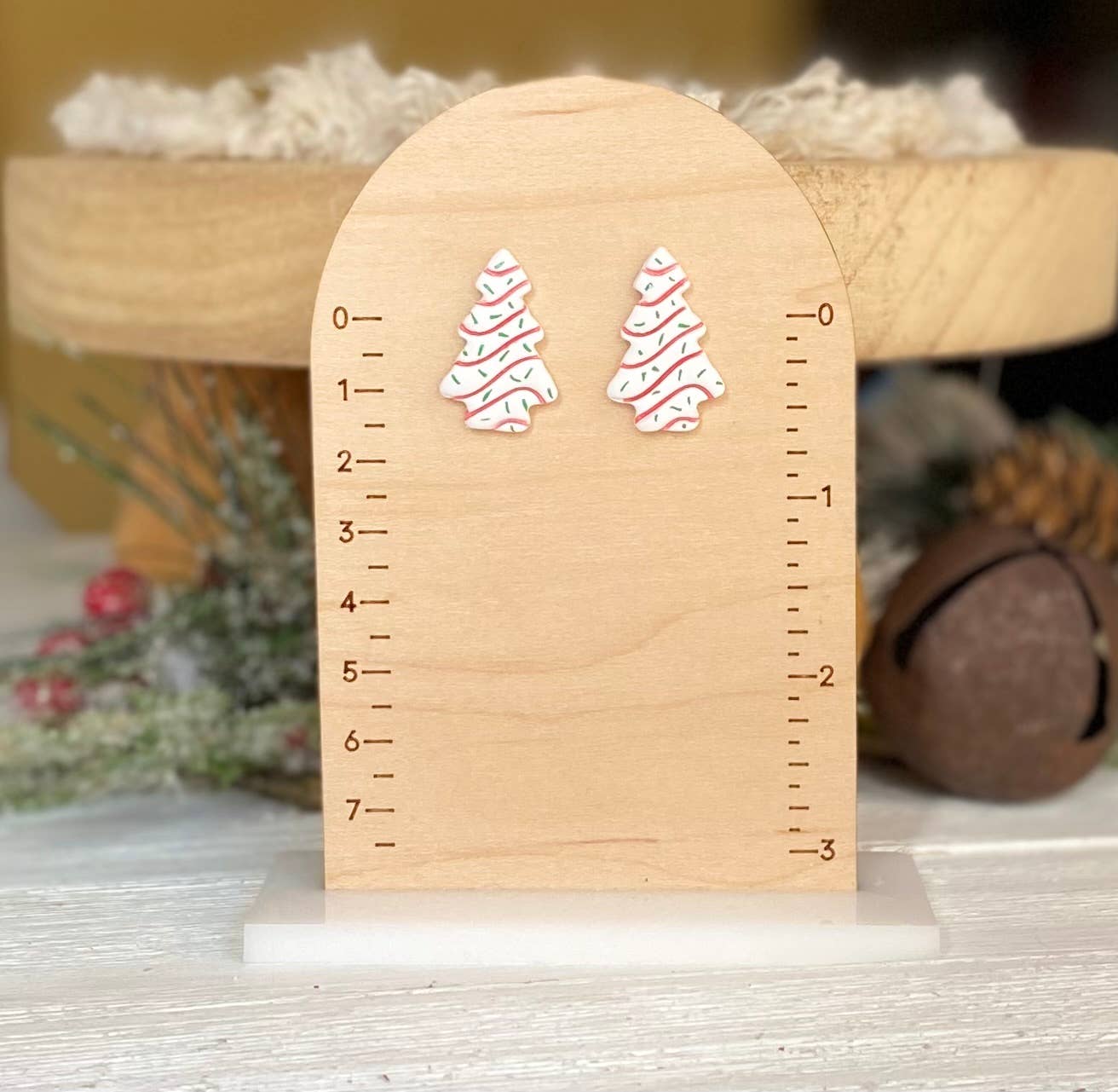 Clayhouse Colours – Großhandel Ohrstecker – Ohrstecker mit Weihnachtsbaumkuchen1