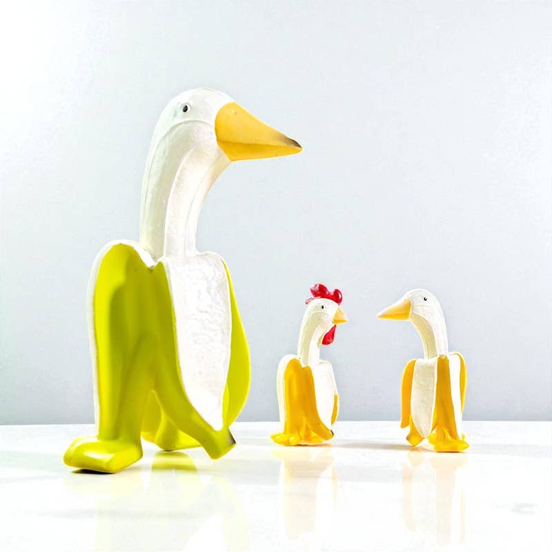 huemabe (All Import Duties Covered) – wholesale Decorative figurine – Creative Banana Duck & Chicken Figurines | Funny Ornaments6