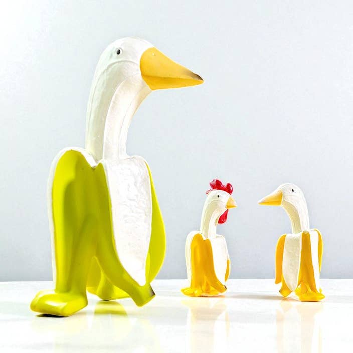 huemabe (All Import Duties Covered) – wholesale Decorative figurine – Creative Banana Duck & Chicken Figurines | Funny Ornaments6