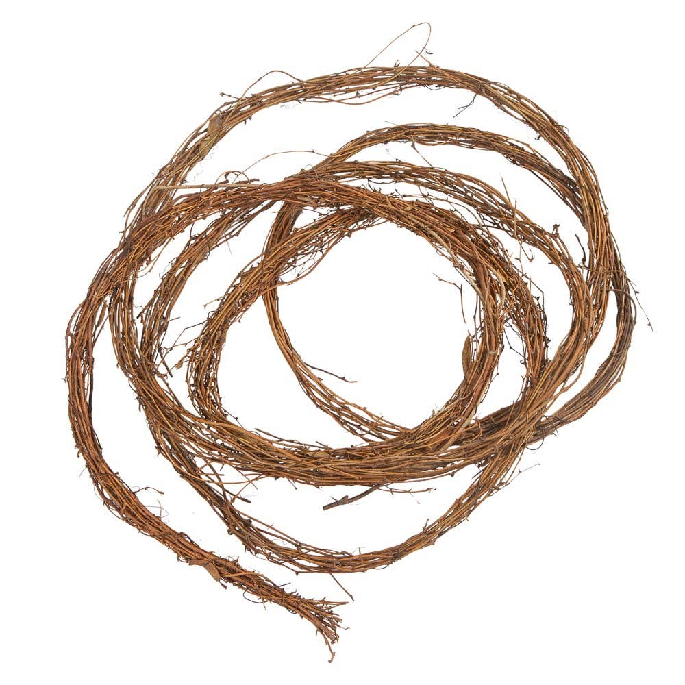 Factory Direct Craft - Vendita all'ingrosso Ghirlanda - Ghirlanda naturale di rami di vite americana da 4,5 m3