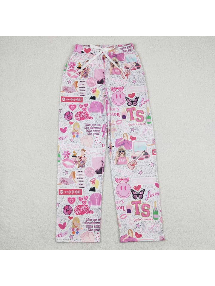 Aier Wholesale - Wholesale Sleepwear bottom – women's - Adult Women Pink Singer Bottom Pants Pajamas
