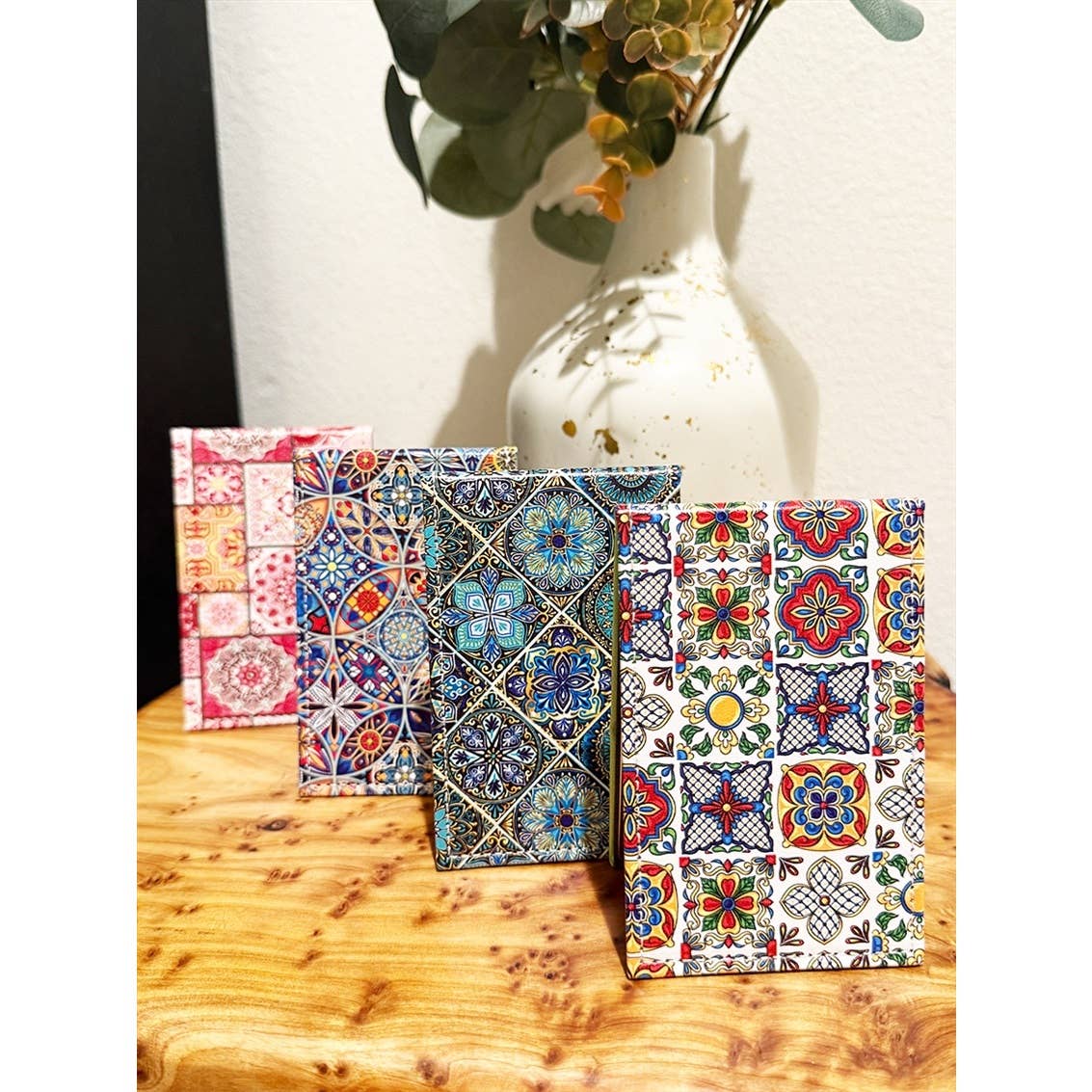 MIX COLOR Mandala Print Circle Cosmetic Mirror for wholesale on Faire5