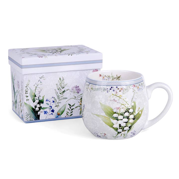 Grande tasse en porcelaine « Muguet » avec boîte cadeau pour la vente par STP