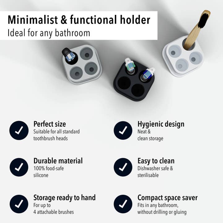 Qikfresh - Wholesale Toothbrush Holder - Toothbrush & brush holders (pack of 4)7