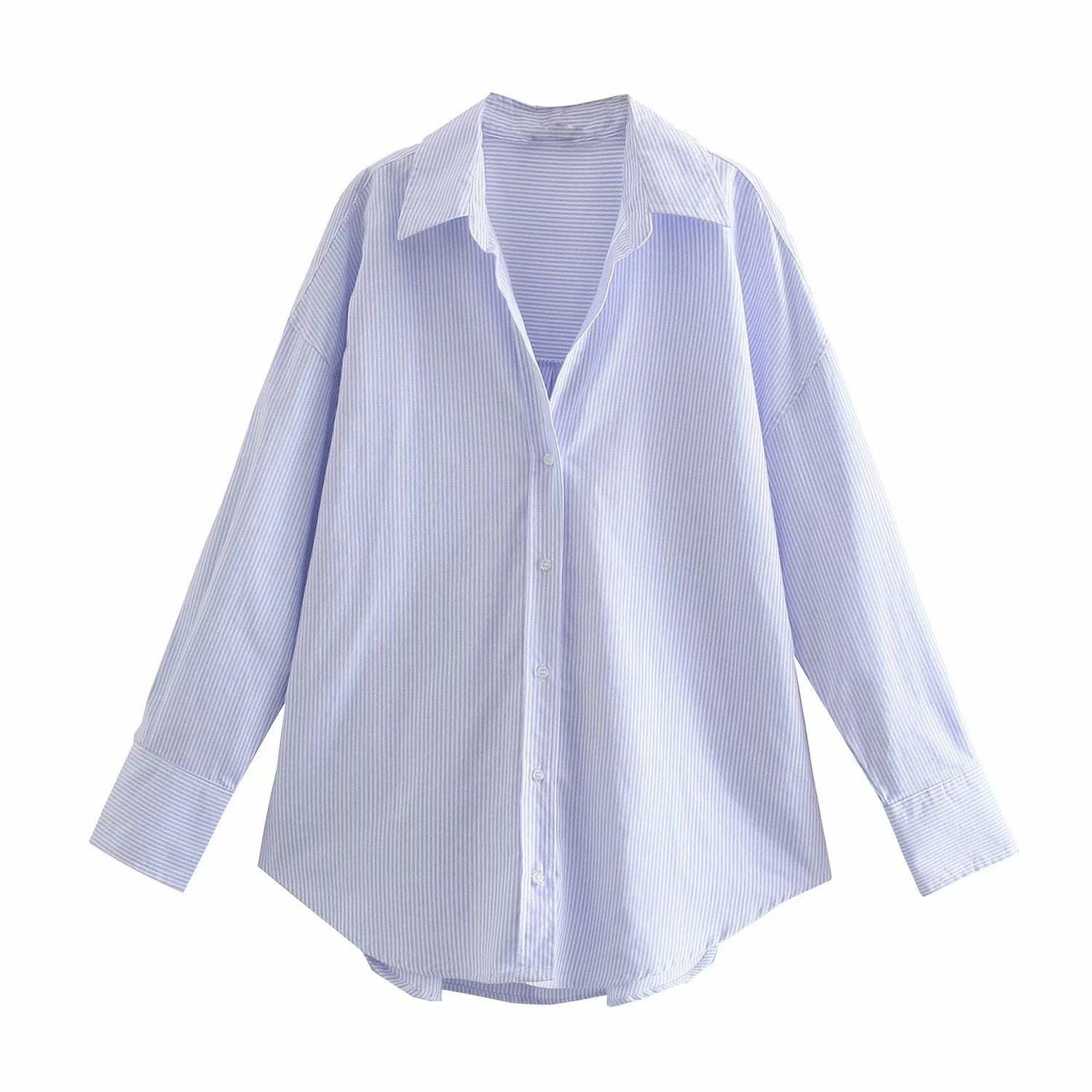 Marayn - Wholesale Button Down Shirt - Women's - European Summer Womens City Chic Poplin Shirt3