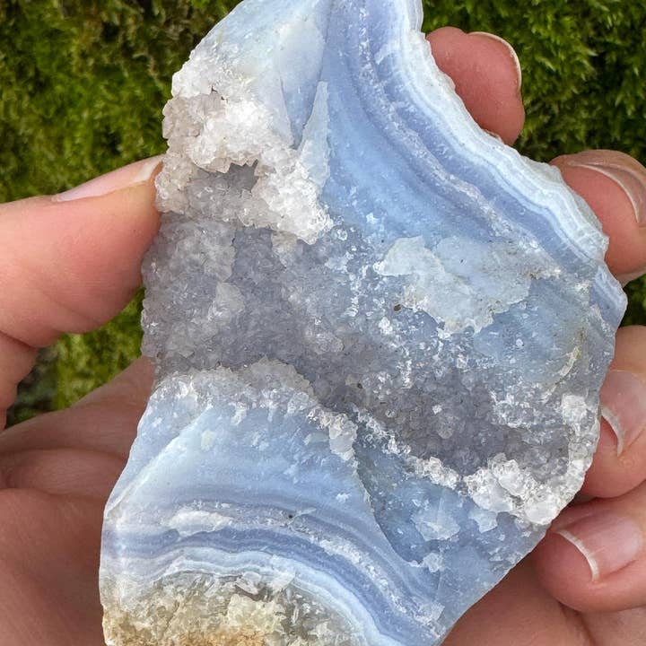 Elf Kendal Hippies - Wholesale Spiritual Stone/Crystal - rough blue lace agate 3-5cm chunk or 1-2inch stone by elf UK2