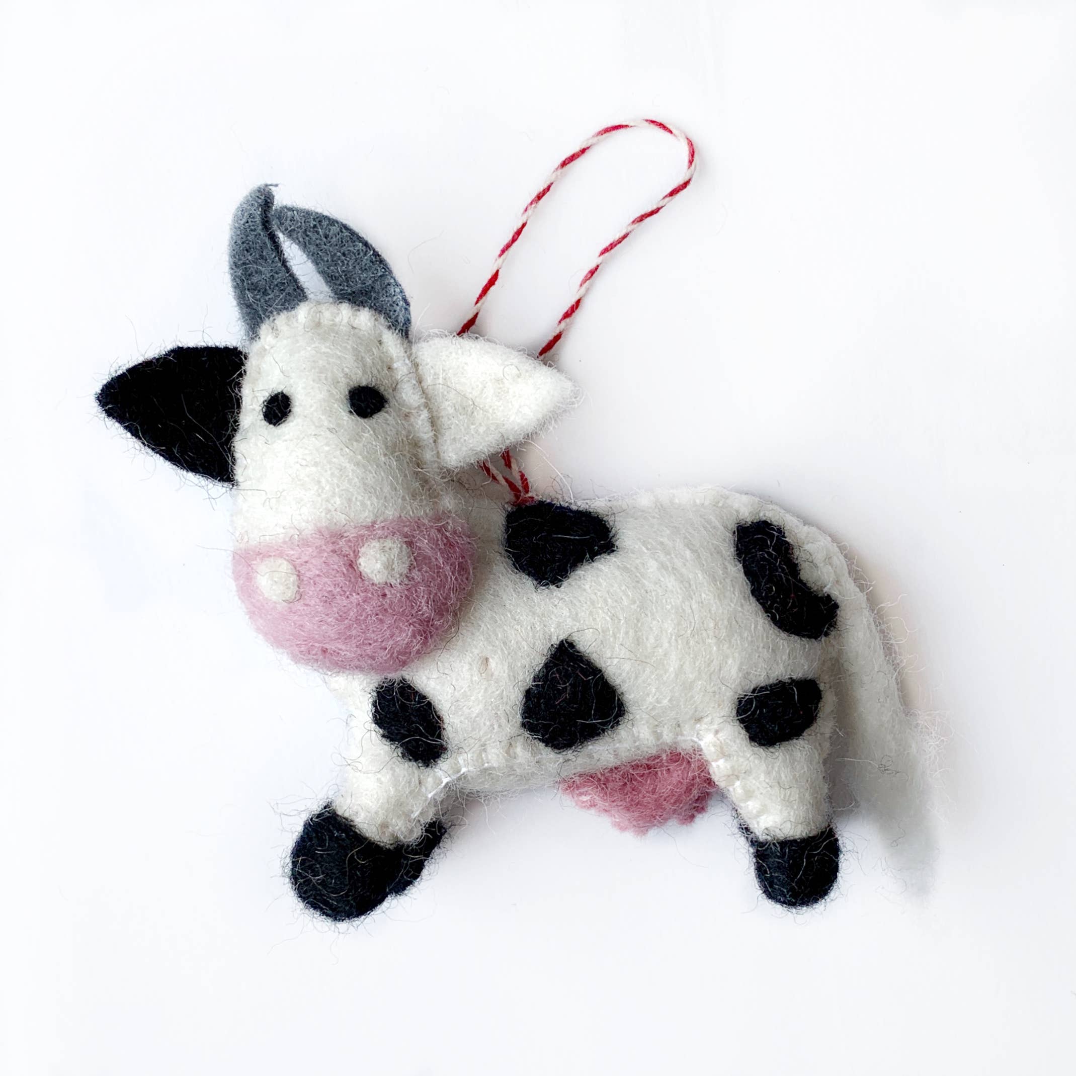 Ornaments 4 Orphans – Engroshandel Pynt – Cow Filt uld julepynt