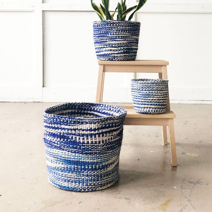 Constellation Storage Basket: Royal Blue for wholesale by Amsha