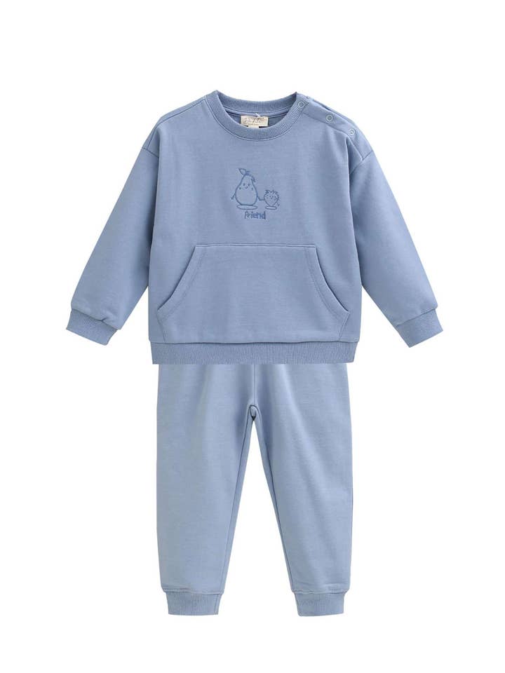 Completo tuta da bambino colore blu per la vendita all'ingrosso da parte di Dadati