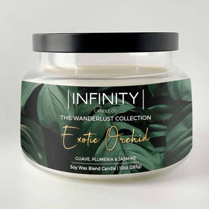 Vela de orquídeas exóticas - Colección Wanderlust para venta al por mayor de Infinity Candle Co