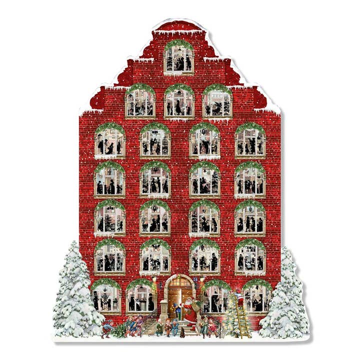 Alison Gardiner Designs - Wholesale Advent Calendar - Nostalgic Christmas House Traditional Advent Calendar