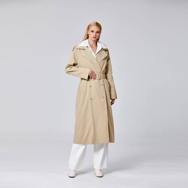 Smart and Joy - Wholesale Trench Coat - Women's - Classic-looking trench coat12