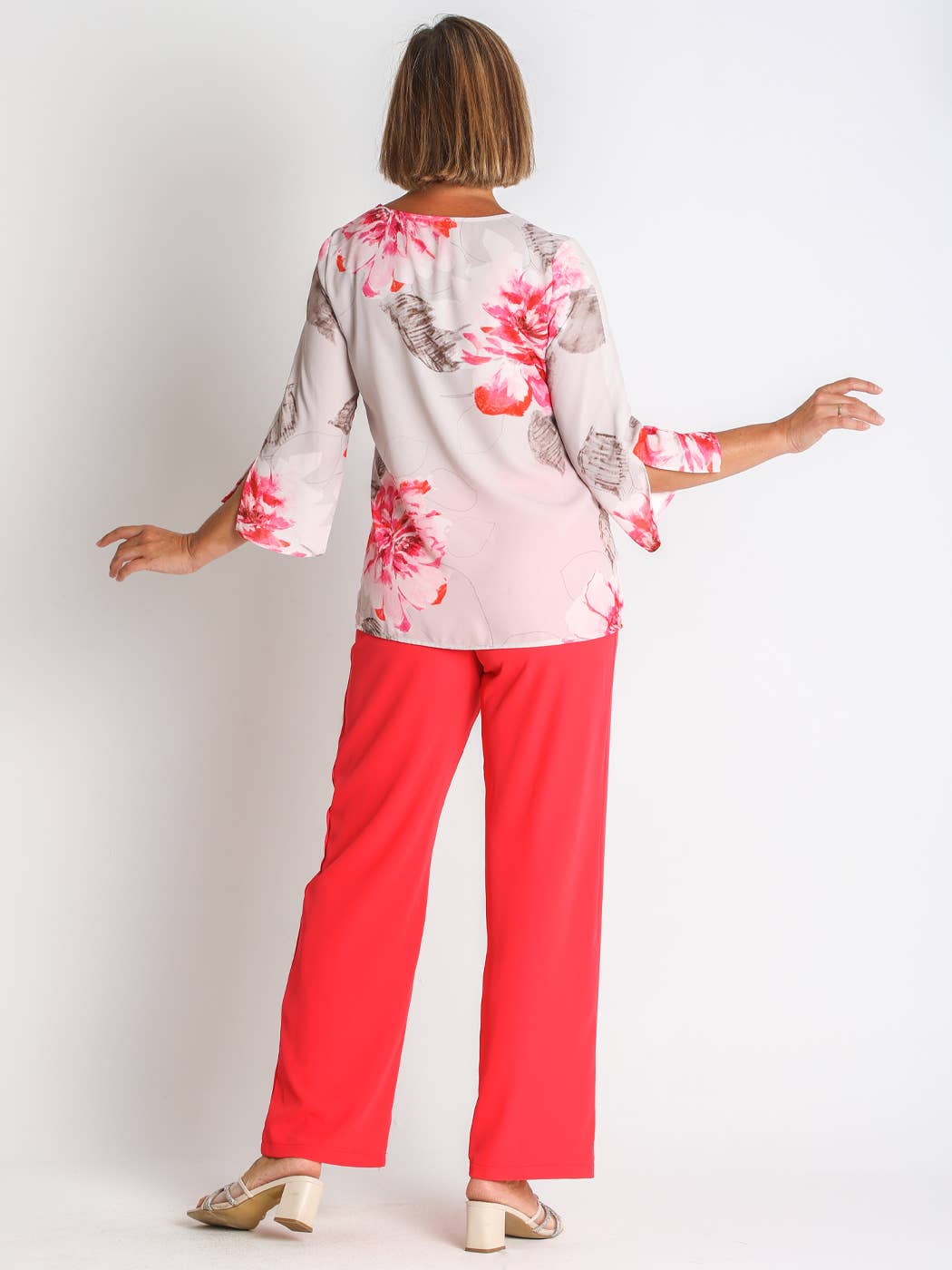 LOURDES CASTILLO - Wholesale Shirt - Women's - 368564L PRINTED CHIFFON BLOUSE1