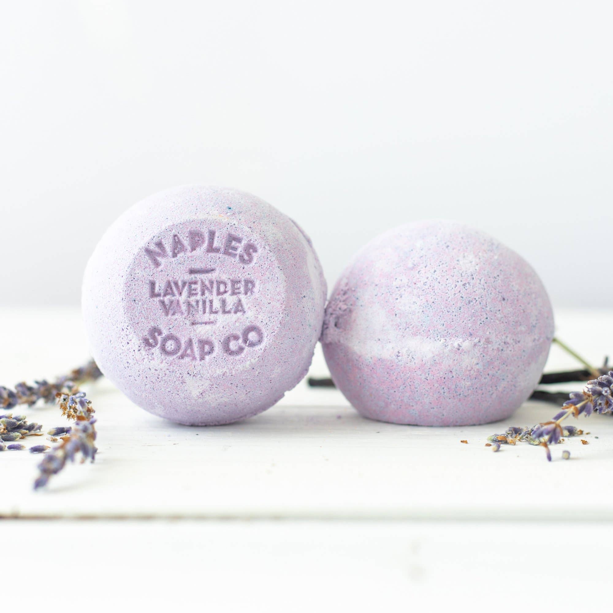 Naples Soap Company | Clean Beauty, Natural Bath & Body - Wholesale Bath Bomb/Fizz - Lavender Vanilla Bath Bomb1