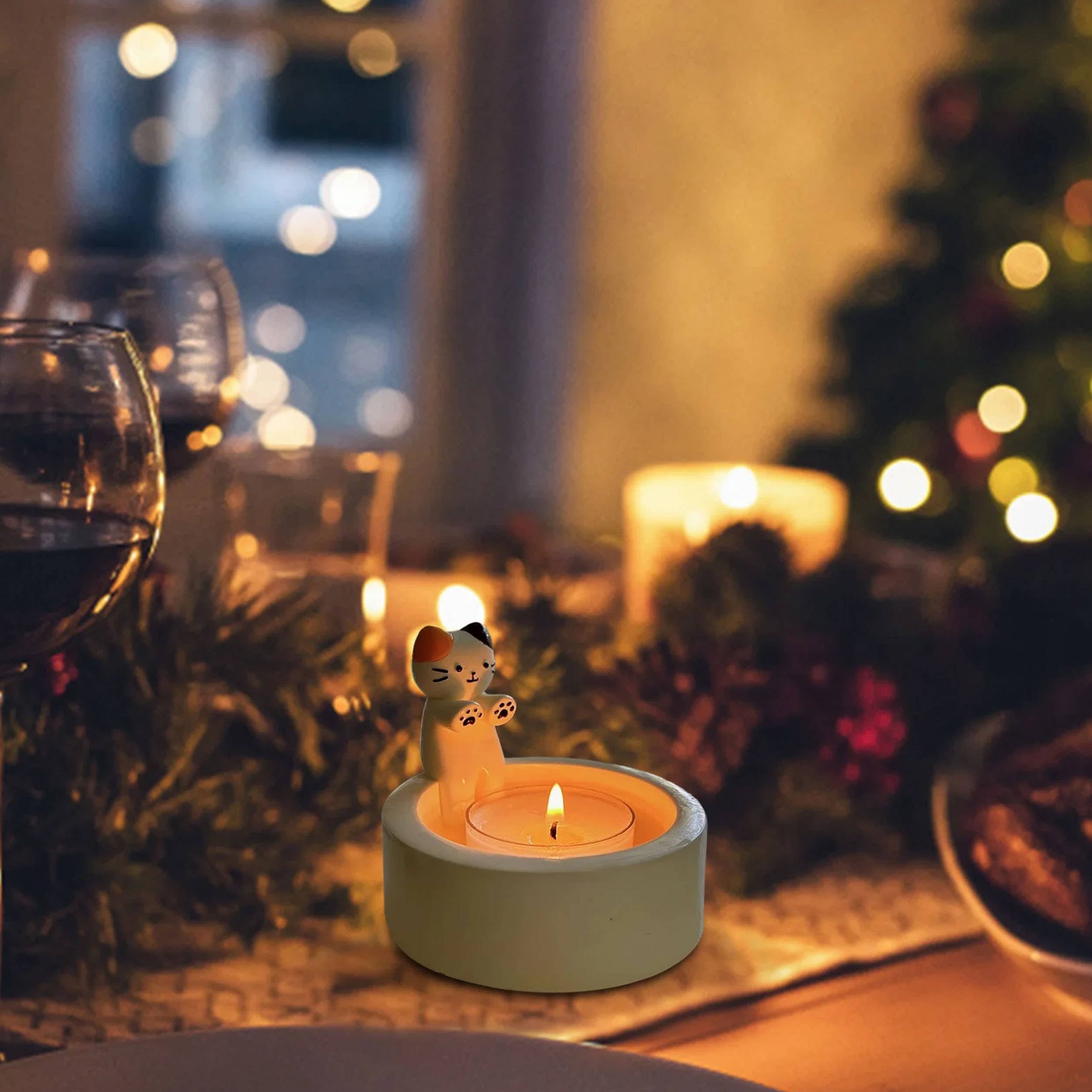 La Bella Monte – wholesale Candle holder – Cute Kitten Candle Holder For Holiday Décor1