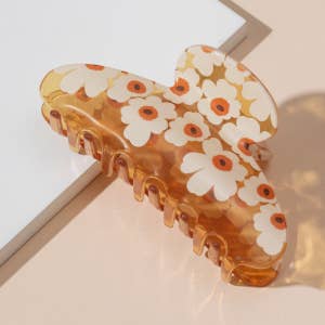 Funteze Jelly Color Butterfly Hair Claw Clip Orange