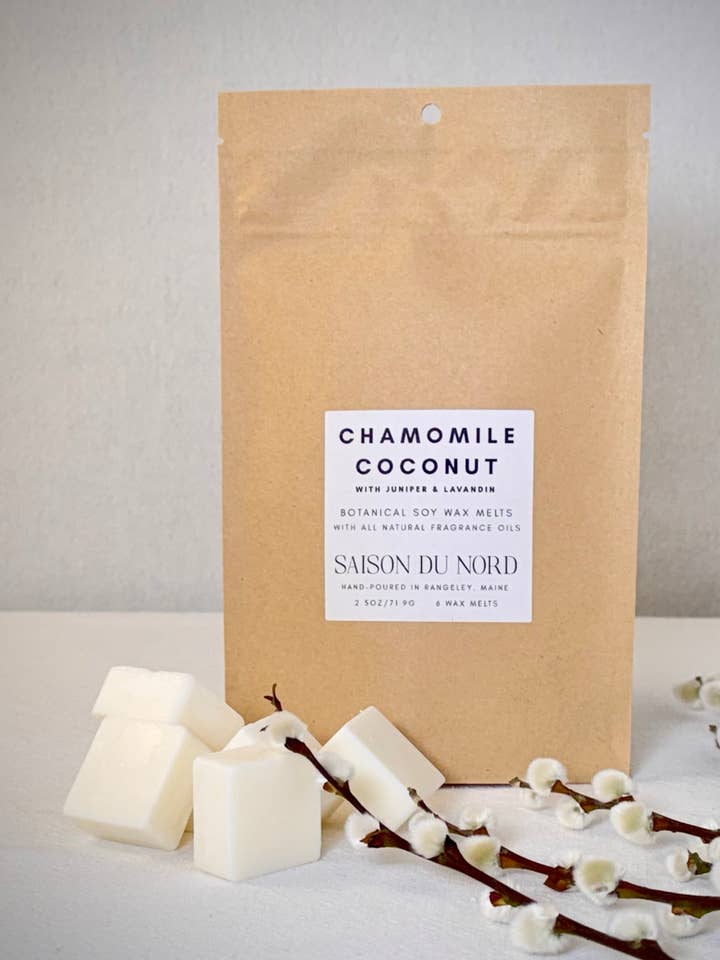 Chamomile Coconut Soy Wax Melts for wholesale by Saison Du Nord Candles