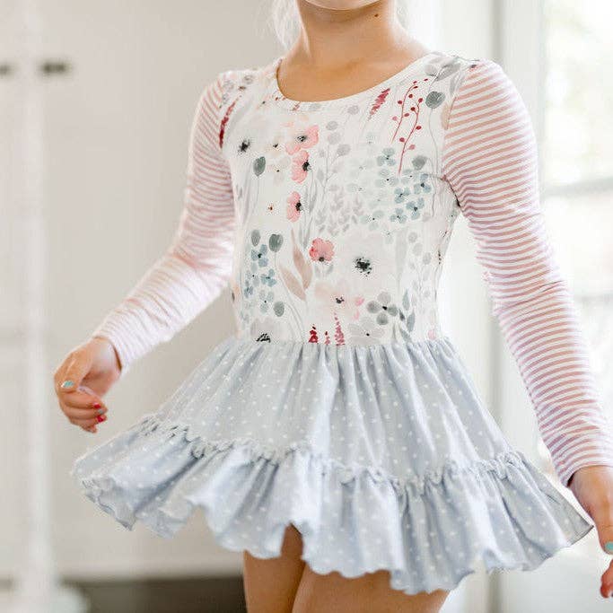 Cheeky Plum – wholesale Leotard – Child – Farrah Leotard - Soft Stems