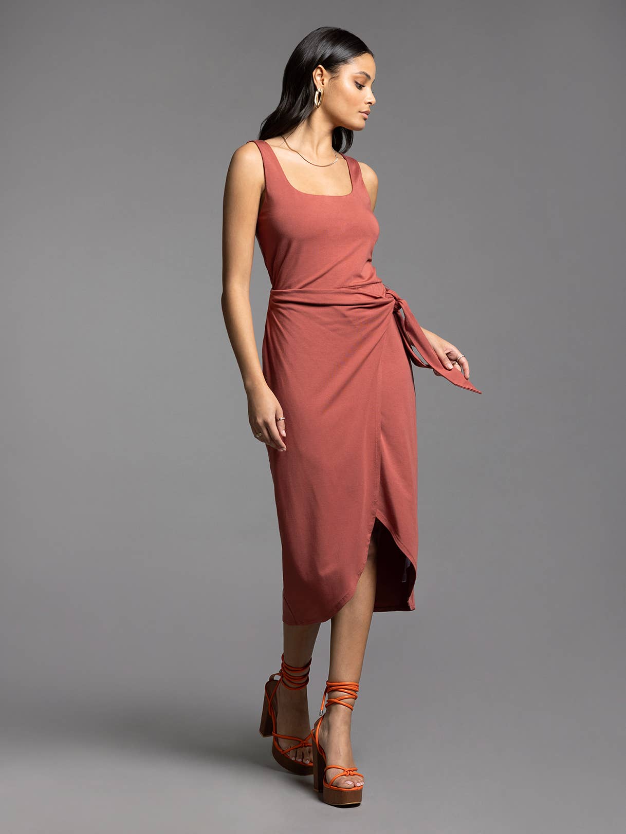 Weekend Los Angeles - Wholesale Dress - Women's - Ties Waist Wrap Dress - AUBRIELLE DRESS10
