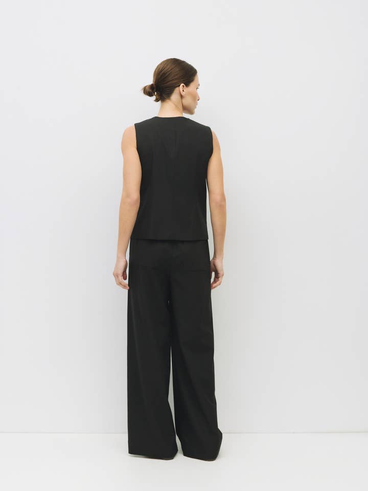 MOD REF - Wholesale Pants - Women's - The Vera Pants | Drawstring Wide Leg Pants16
