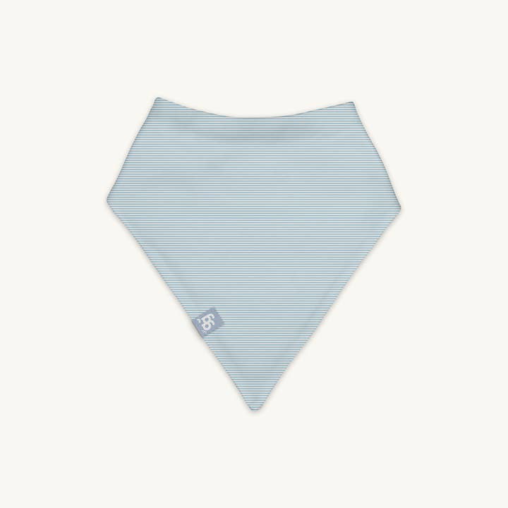 Bavoir à rayures bleu ciel pour la vente par GrowGrows