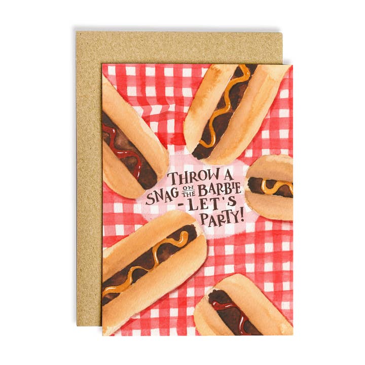 Snag on the Barbie Birthday Card for wholesale by The Wattle Studio