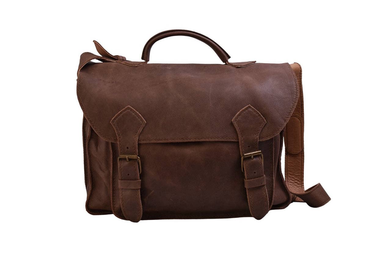 Lazarus Artisan Goods - Wholesale Briefcase - Unisex - Don Javier Briefcase | Leather Bag | Artisan Made | Ethical5