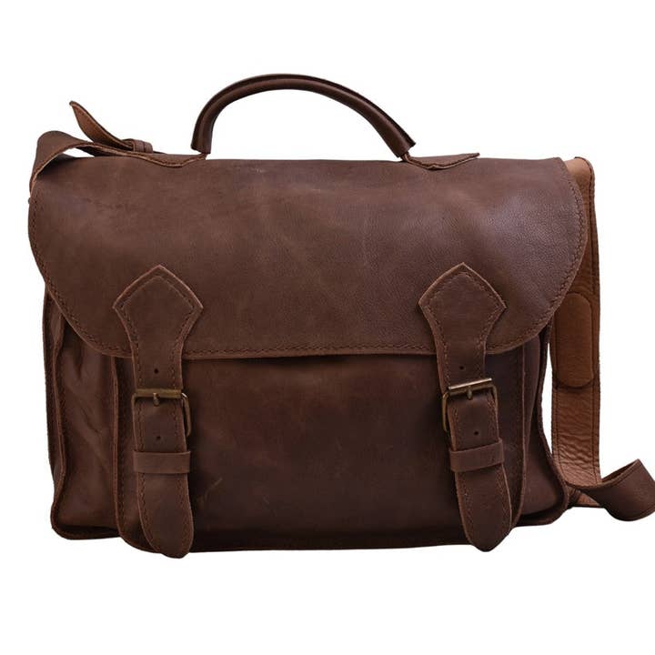 Lazarus Artisan Goods - Wholesale Briefcase - Unisex - Don Javier Briefcase | Leather Bag | Artisan Made | Ethical5