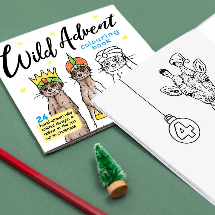 Advent Colouring Book - Global Wildlife - Advent Activity for wholesale by Wild Lines