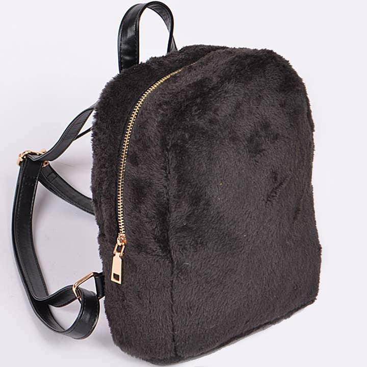 3AM BY H&D ACCESSORIES - Wholesale Backpack - Women's - Soft Fuzzy Backpack3
