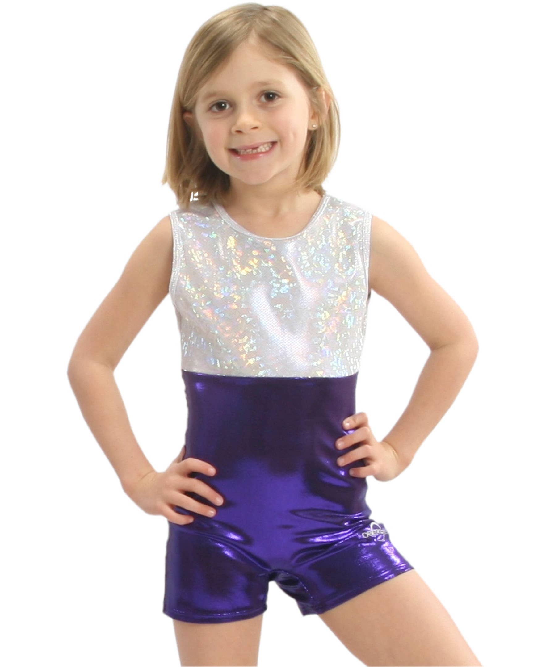 Obersee - Wholesale Leotard - Kids - Girl's Gymnastics Leotard - Purple1