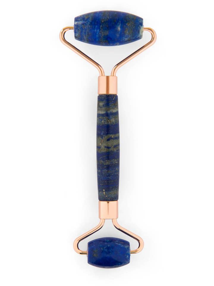 Rouleau visage double face en lapis-lazuli pour la vente par Yu Beauty