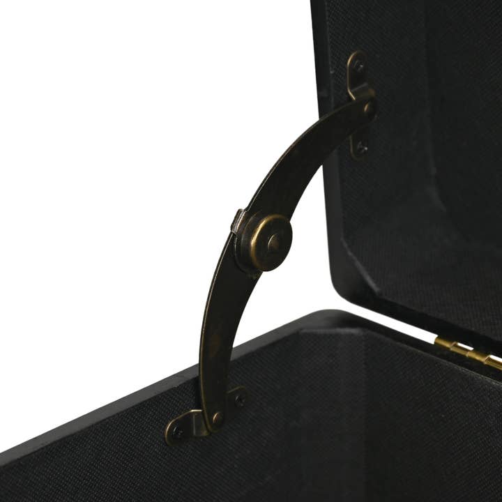Cheungs Home Decor - Wholesale Trunk - Sable Set of 3 Trunks with Gold Handles12