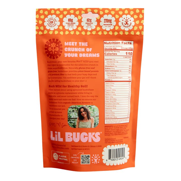 Lil Bucks - Wholesale Granola - Clusterbucks Gluten-Free Bites - Snickerdoodle - 6pk1