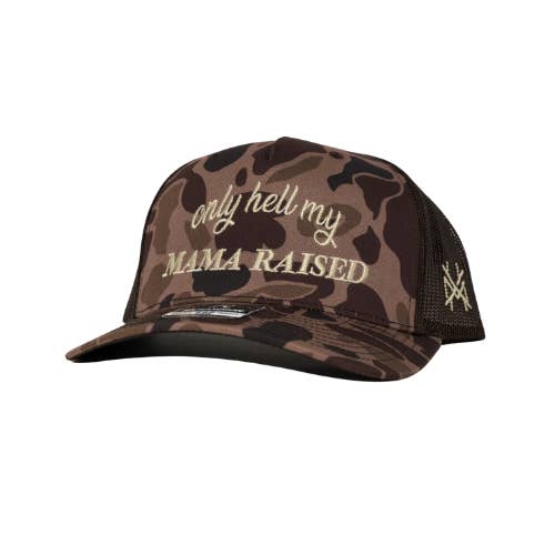 The Mad Hatter Co - Wholesale Trucker Hat - Unisex - MHC Only Hell My Mama Raised Trucker Hat