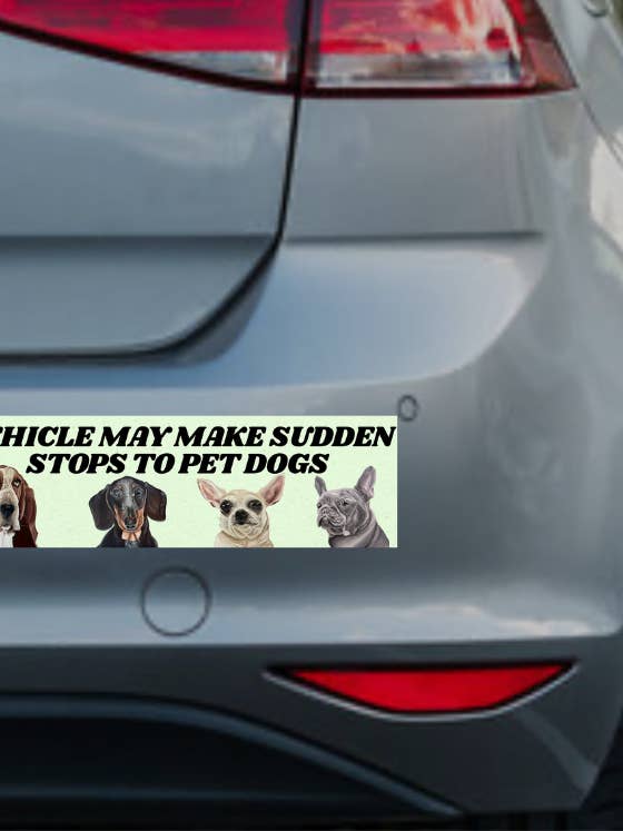 Pet Dogs Bumper Sticker/ Bumper Magnet for wholesale by Audrey Gale + Art