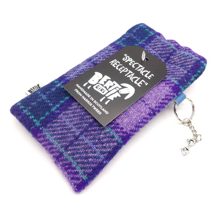 Spectacle Receptacle - Lilla Tartan for engroshandel hos Bertie Girl