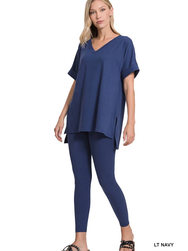 Vanilla Monkey - Wholesale Lounge Set - Women's - Brushed Dty Microfiber Loungewear Set3