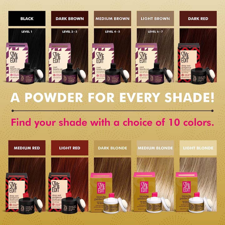 Style Edit - Vente Coloration pour cheveux - Duo de Voyage Blonde : Poudre de Retouche et Anticernes Format Voyage5