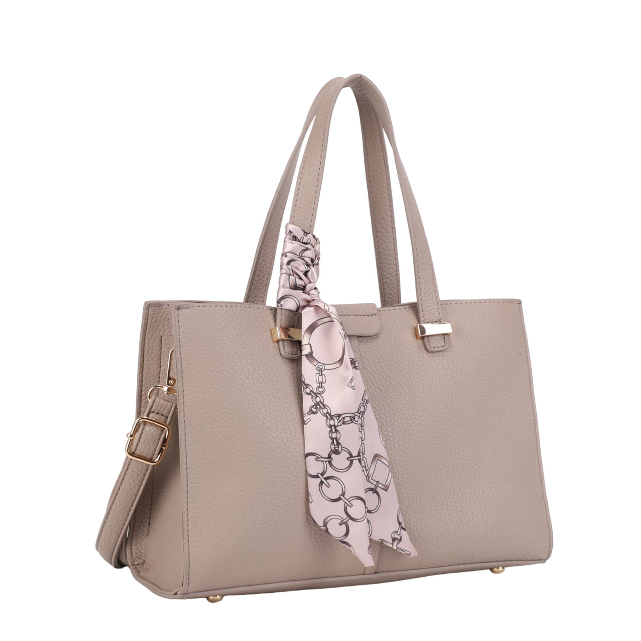 KAYLA+AVA - Wholesale Satchel - Women's - MONIQUE SATCHEL WITH SCARF HANDLE ACCESSORY12