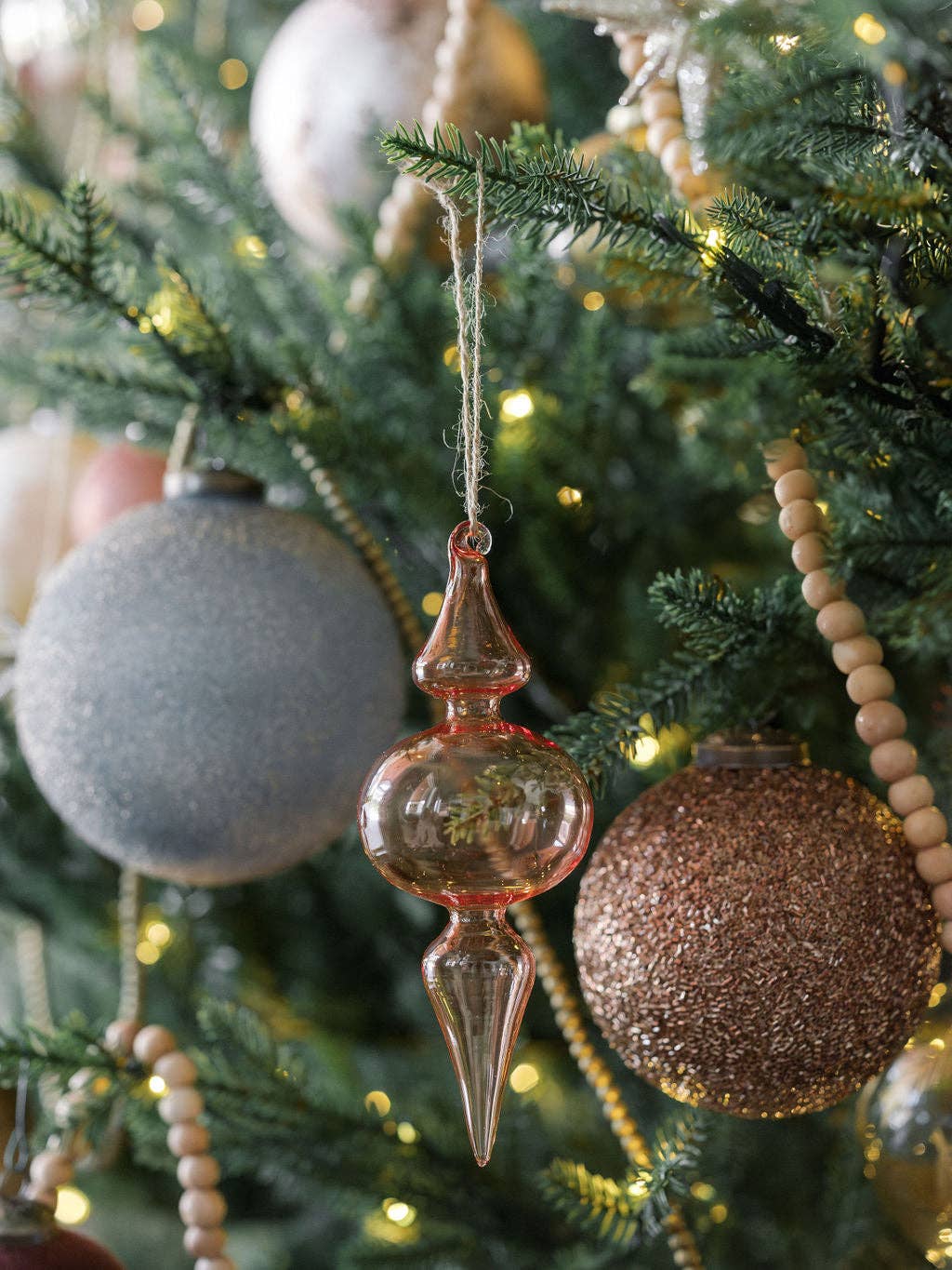 CG Hunter - Wholesale Ornament Set - Assorted Vintage Rose & Bordeaux Glass Finial Ornament3